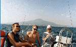 Wulkan Wezuwiusz. Z Castallamare di
Stabia koło Neapolu na Wyspę Capri
